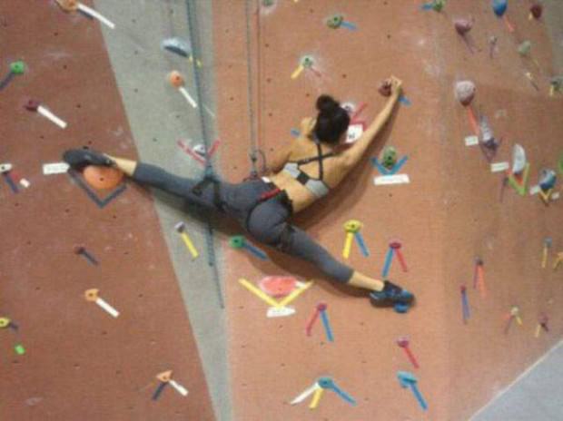 rock climbing