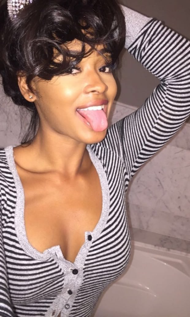 tongue out