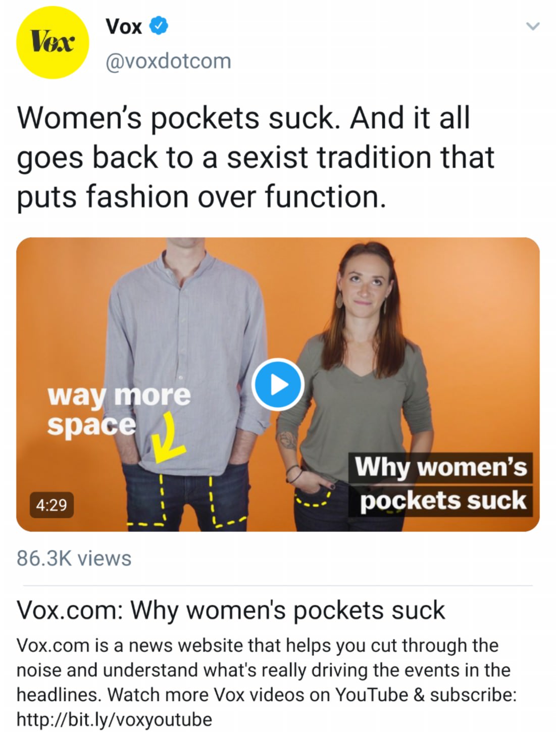 Why women's pockets suck - Vox