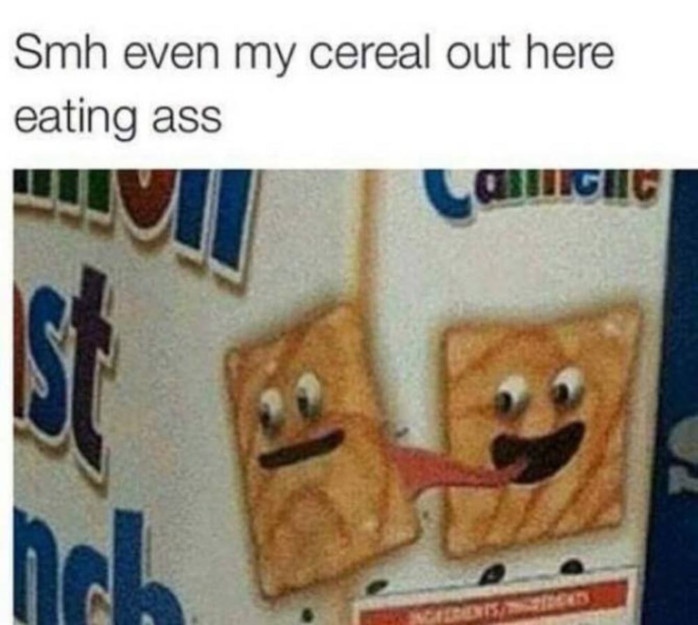 Eating Cereal Out Of Girls Ass