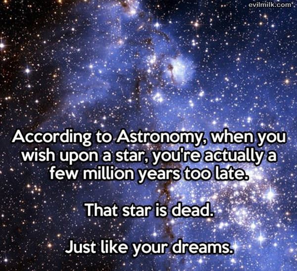 According To Astronomy