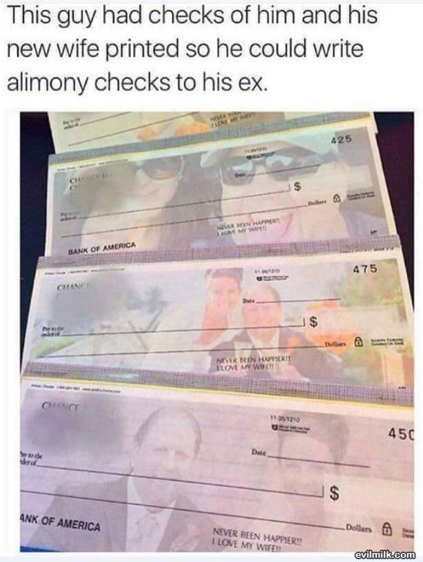 Alimony Checks