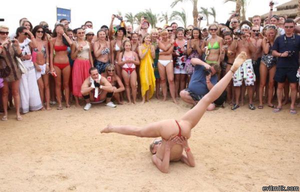 Beach Breakdancing