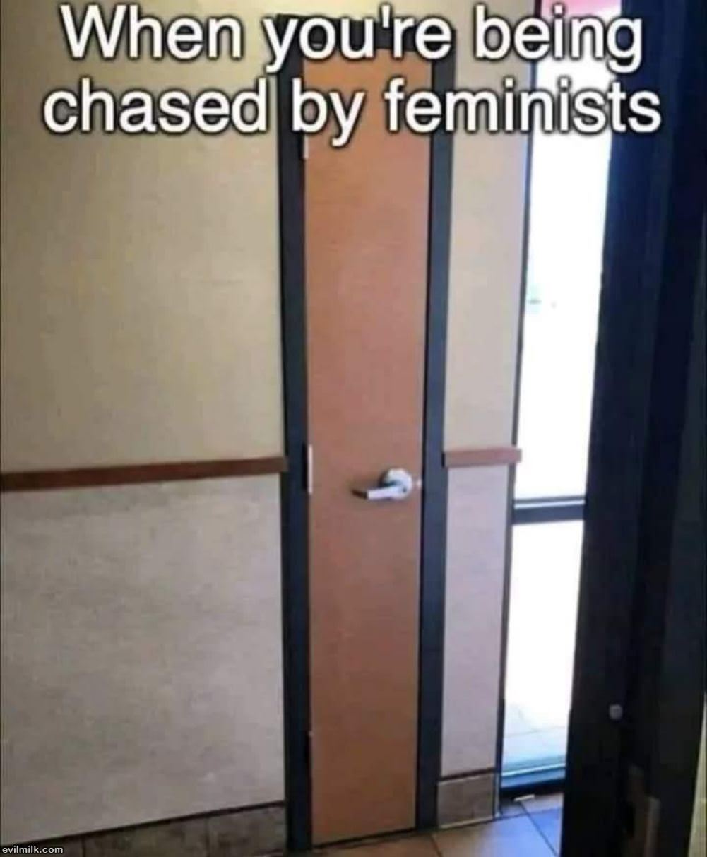 Being Chased By Feminists