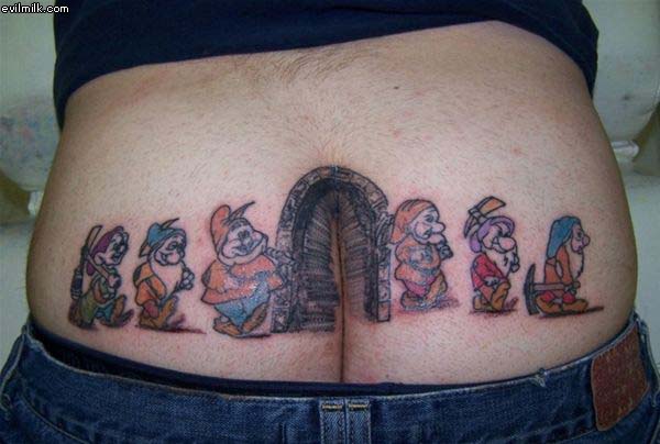 Butt Crack Tattoo