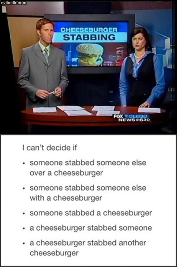 Cheesburger Stabbing