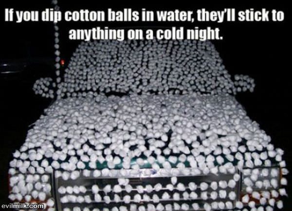 Cotton Balls Pro Tip