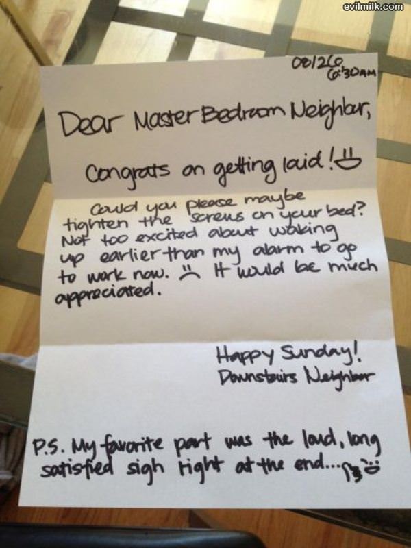 Dear Neighbor