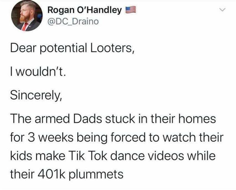 Dear Potential Looters