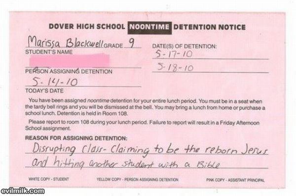 Detention Win