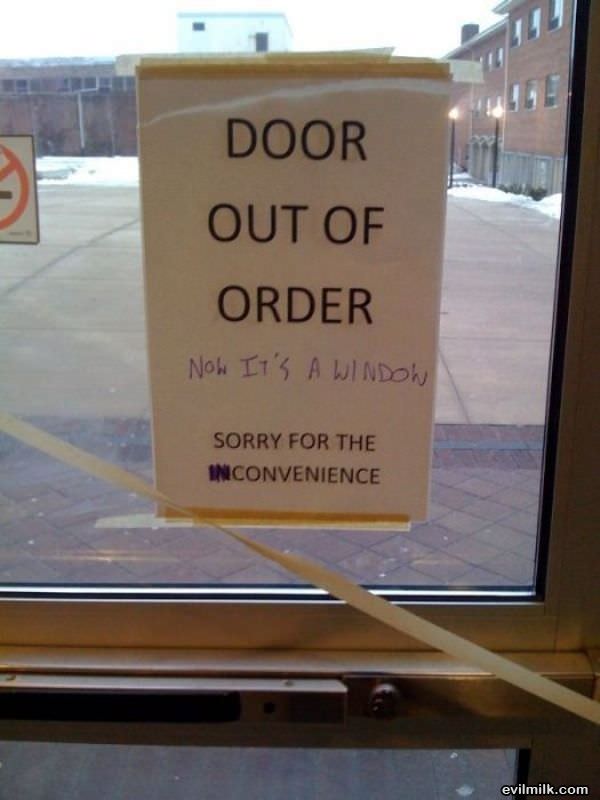 Door Out Of Order