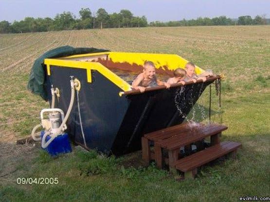 Dumpster Swimming