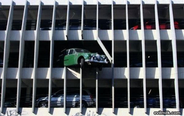 Garage Parking Fail