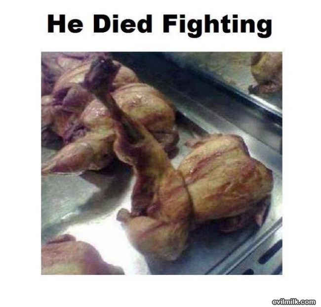 He Died Fighting