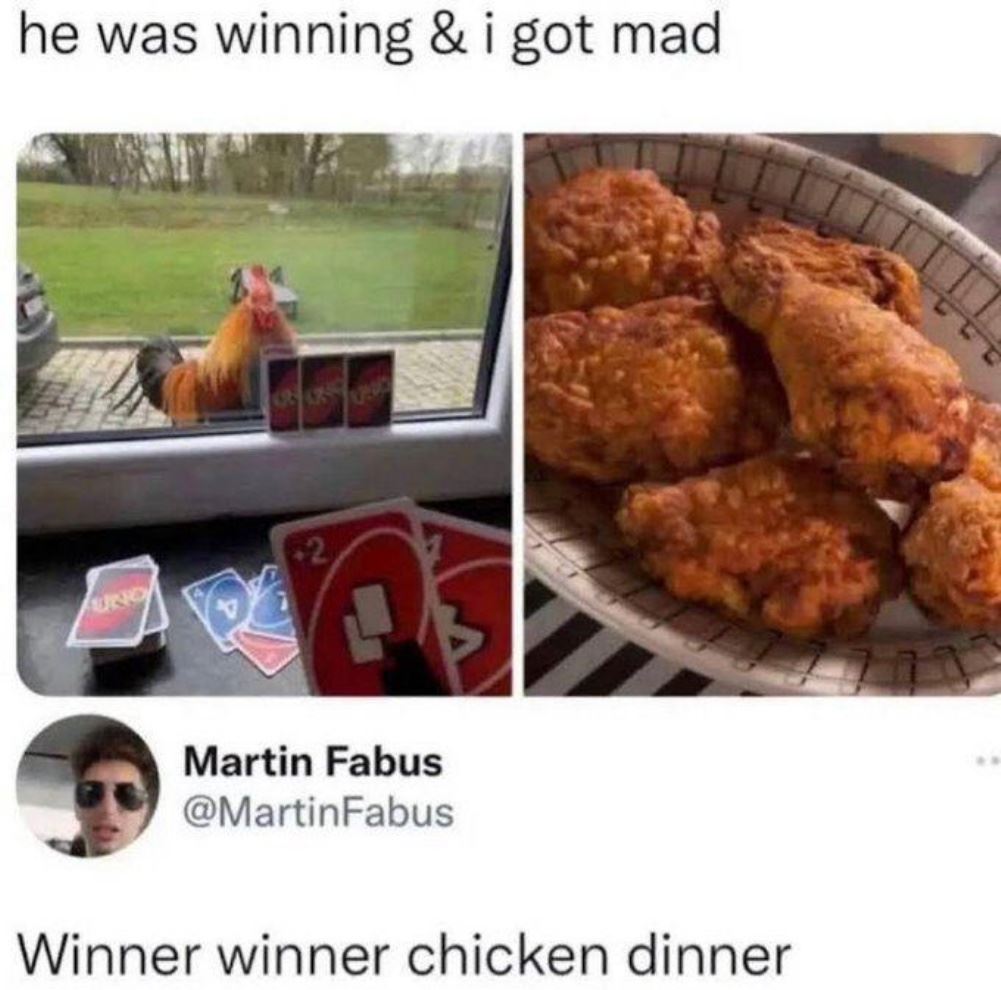 He Was Winning