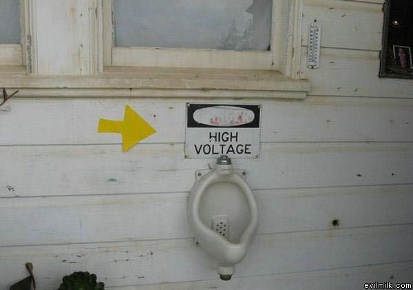 High Voltage Urinal