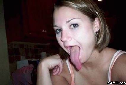 Huge Tongue Girl