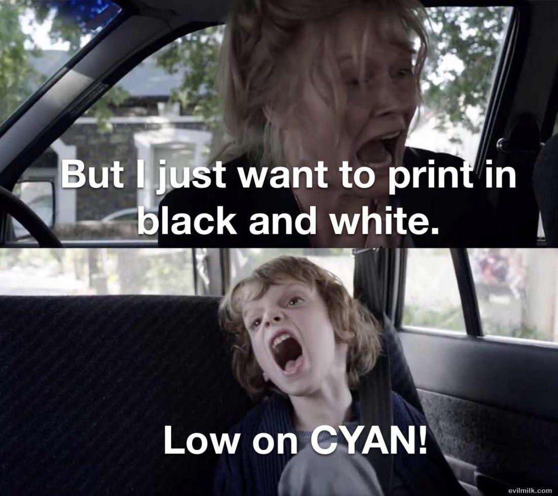 I Want To Print Black And White