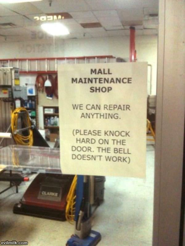 Mall Maintenance Shop