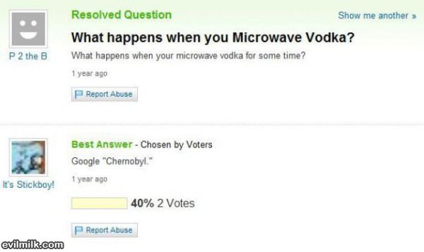 Microwave Vodka