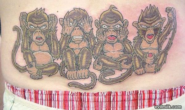 Nice Monkey Tattoos