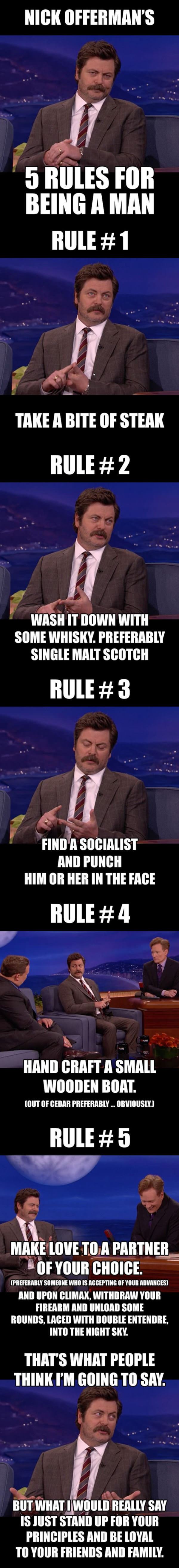 Nick Offerman Rules Being Man