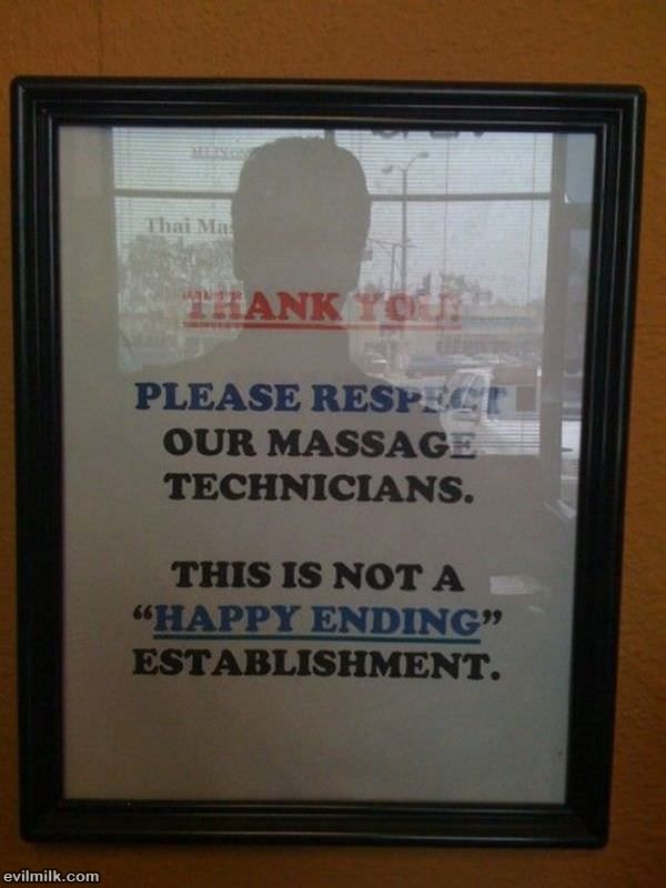 Not A Happy Ending Establishment