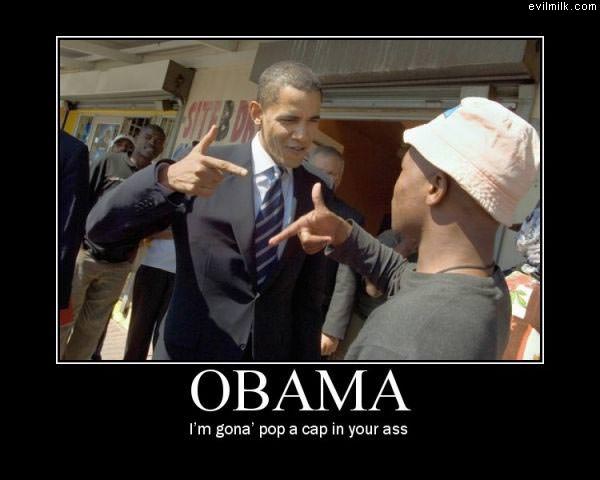 Obama Pops A Cap