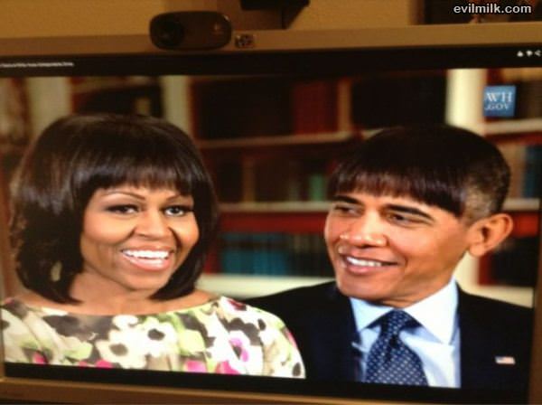 Obama With Bangs