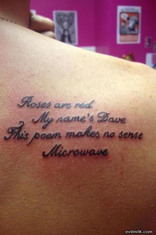 Poem Tattoo