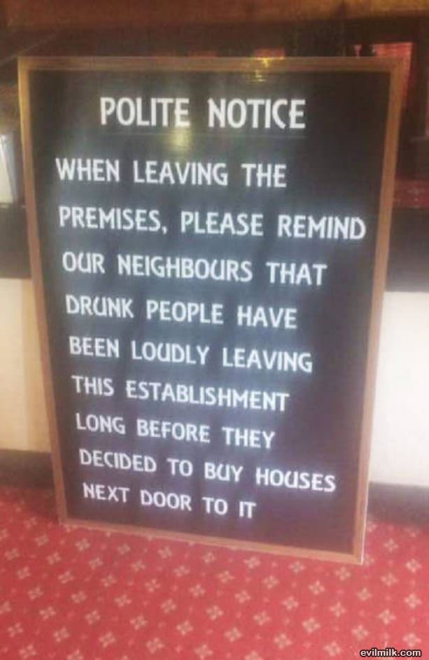 Polite Notice