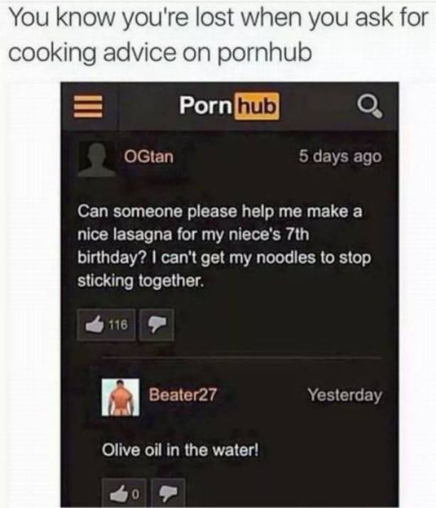 Some Cooking Advice