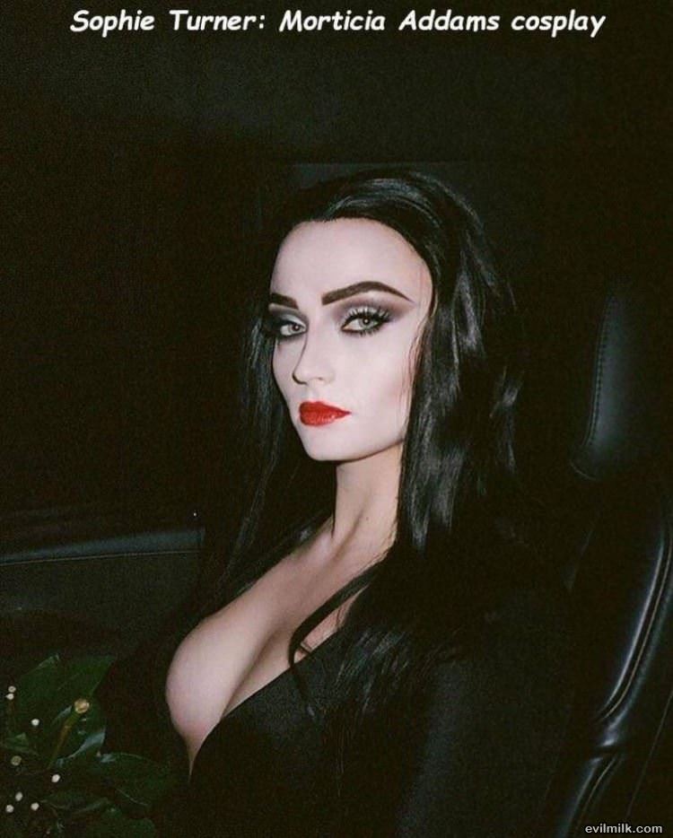 Sophie Turner As Morticia Addams