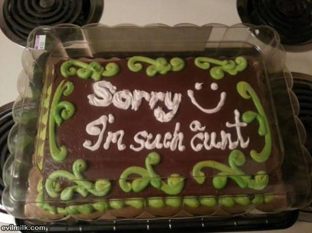 Sorry Cake