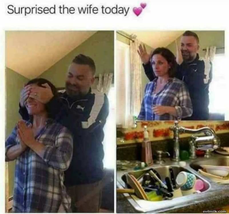 Surprised The Wife