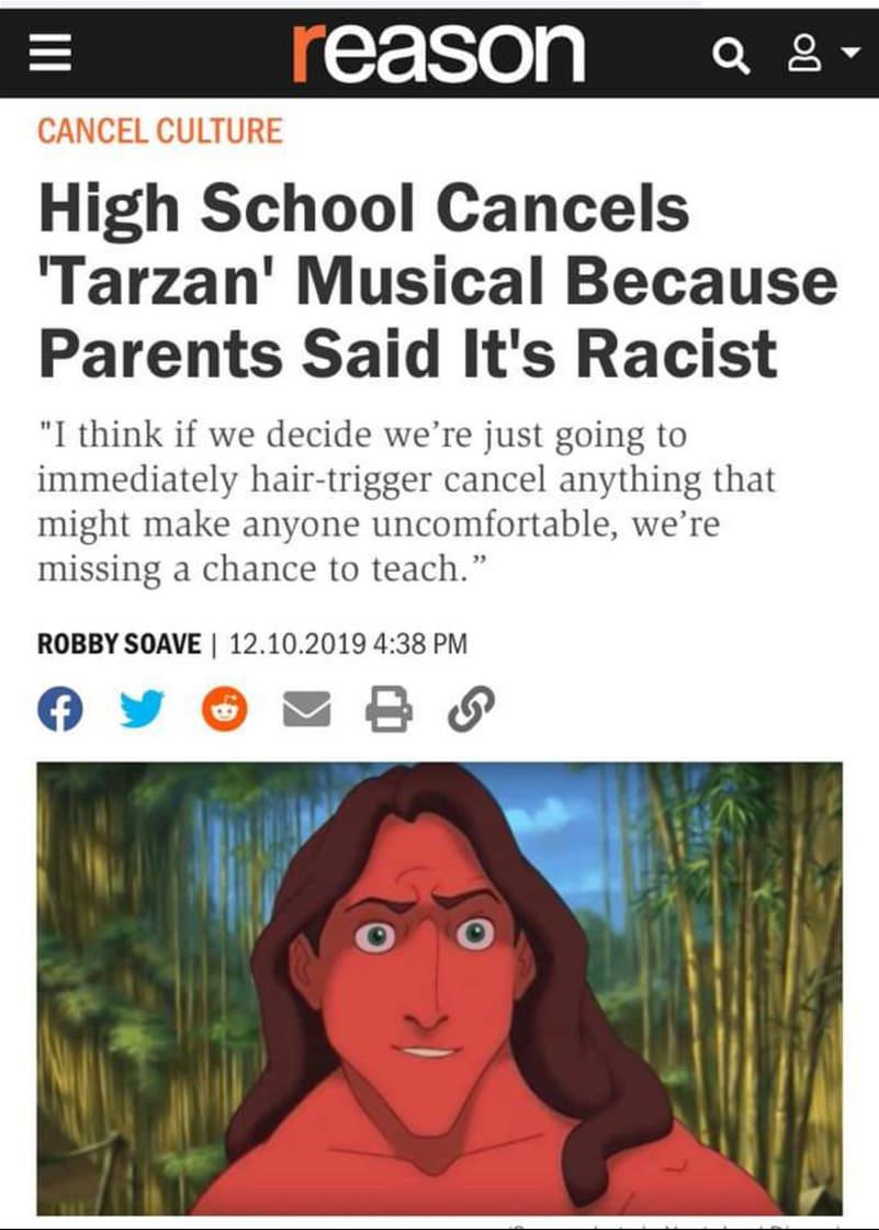 Tarzan Is Racist Now