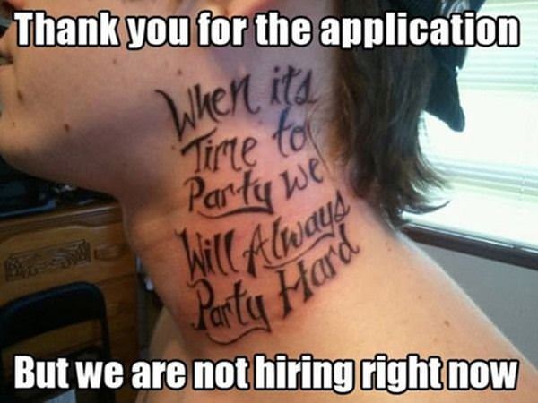 Thanks For Your Application