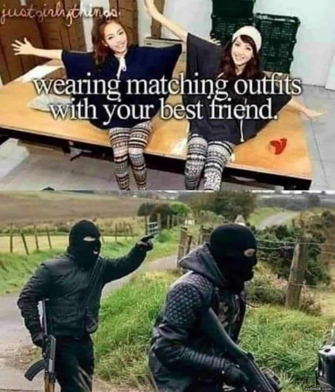 Wearing Mathing Outfits