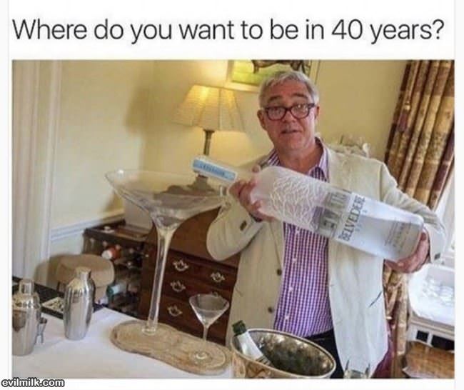 Where Do You Want To Be In 40 Years