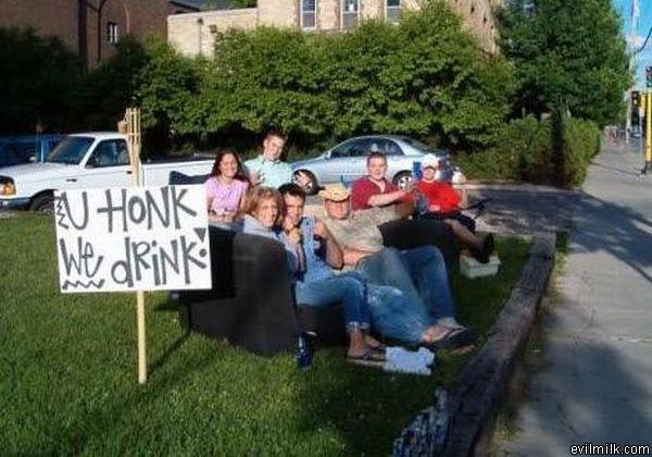 You Honk We Drink