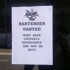 Bartender Wanted