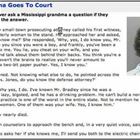 Grandma Goes To Court