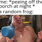 Peeing Off The Porch