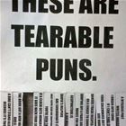 Tearable Puns